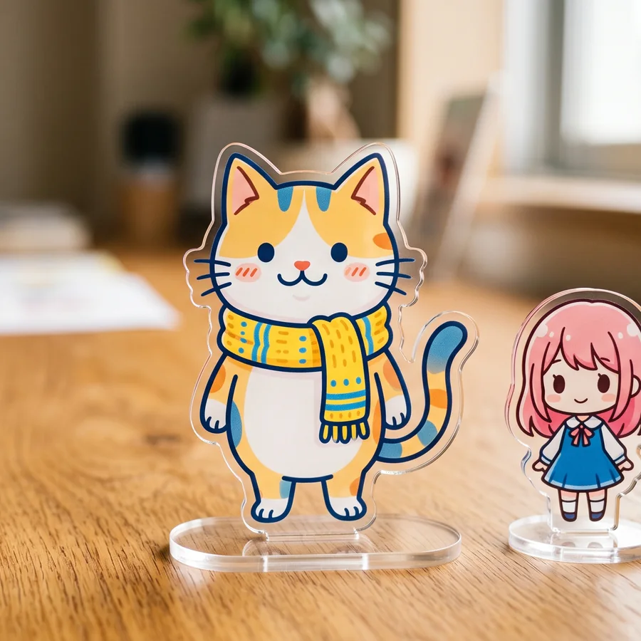 アクリルスタンドとアクリルキーホルダー