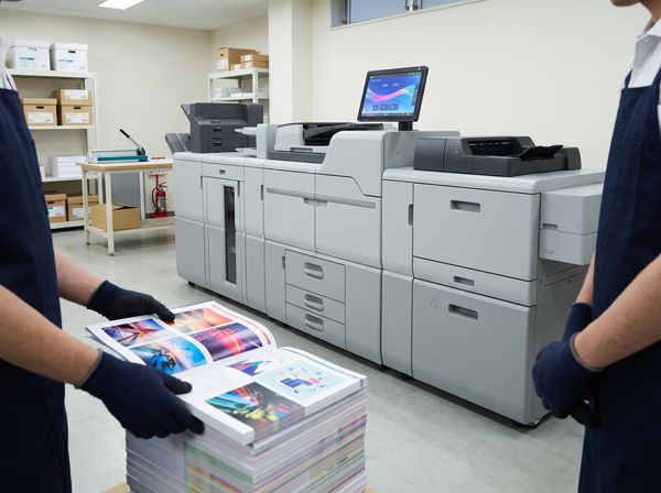 自社工場のカラーオンデマンド印刷機